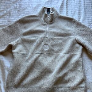 Alphalete King Quarter Zip- Cream Vanilla